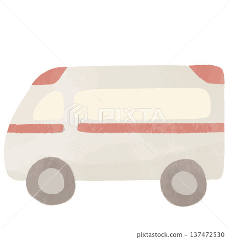 Cute ambulance drawn in watercolor style | Emergency vehicles, medical care, hospitals Cute ambulance drawn in watercolor style | Emergency vehicles, medical care, hospitals 137472530