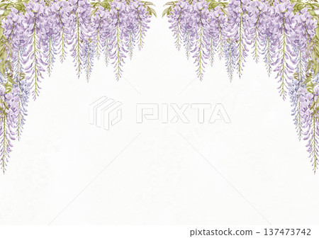 Wisteria flower frame 4 Wisteria flower frame 4 137473742