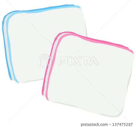 簡單的紗布插圖向量素材 137475287