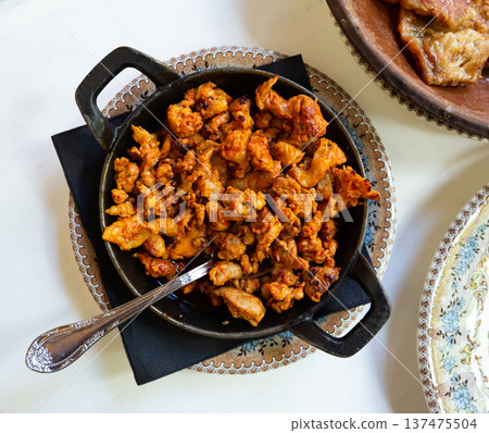 Picadillo Castellano de la Matanza, spanish cuisine Picadillo Castellano de la Matanza, spanish cuisine 137475504