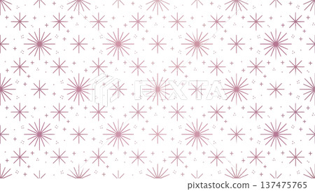 背景中美麗的無縫圖案，閃爍的星星、寶石和鑽石呈現幾何。 137475765