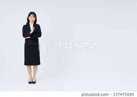 Businesswoman using sign language Businesswoman using sign language 137475830
