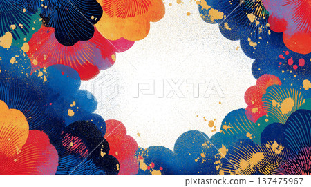 一幅融合傳統與現代的花卉背景插畫。柔和的曲線和構圖營造出優雅的氛圍。 一幅融合傳統與現代的花卉背景插畫。柔和的曲線和構圖營造出優雅的氛圍。 137475967