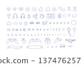 Hand drawn icon vector set neurodiversity support 137476257