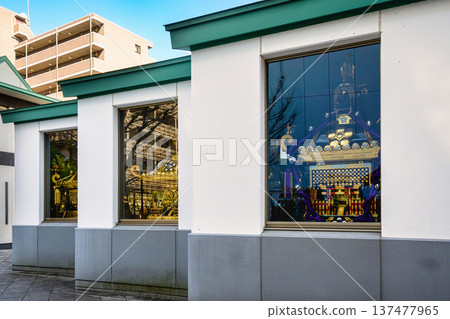 東京新宿區鳴子殿表參道的神轎儲藏設施 東京新宿區鳴子殿表參道的神轎儲藏設施 137477965