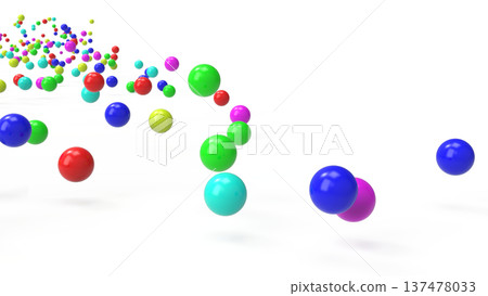Color ball text space background 16: 9 CG white background 137478033