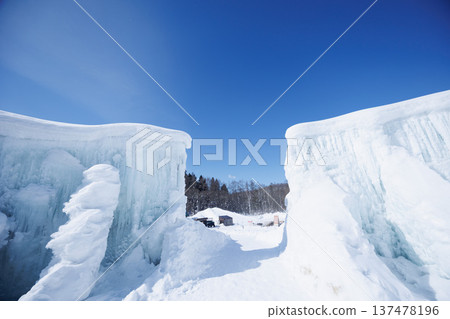 藍天下的雪雕 137478196