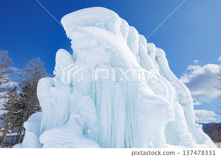 冰山和壯麗的雪景 137478331