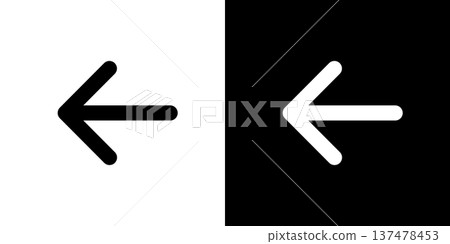 Left arrow, back, past icon (vector) Left arrow, back, past icon (vector) 137478453