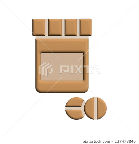 Medicine bottle icon design template Medicine bottle icon design template 137478846