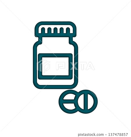 Medicine bottle icon design template Medicine bottle icon design template 137478857