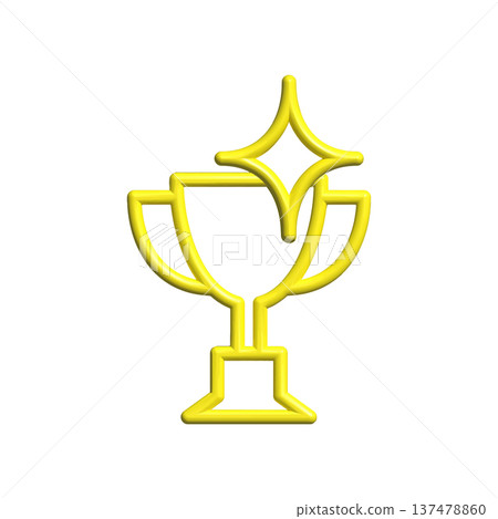 Trophy cup icon design template Trophy cup icon design template 137478860