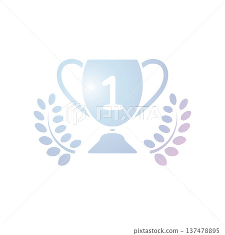Trophy cup icon design template Trophy cup icon design template 137478895