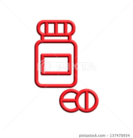 Medicine bottle icon design template Medicine bottle icon design template 137478934