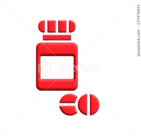 Medicine bottle icon design template Medicine bottle icon design template 137478935