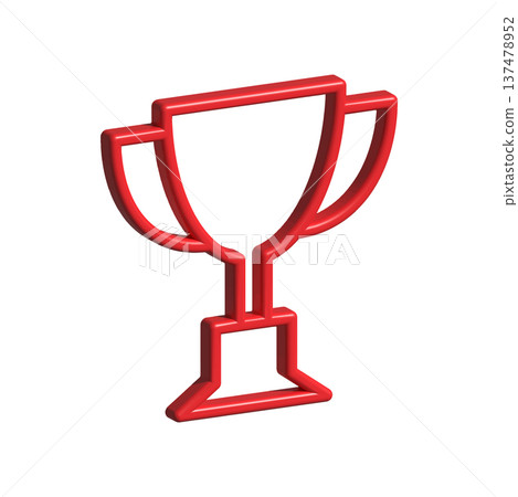 Trophy cup icon design template Trophy cup icon design template 137478952
