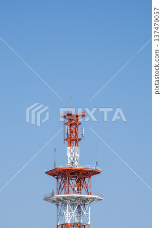 Radio tower, building, blue sky, clear sky Radio tower, building, blue sky, clear sky 137479057