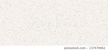 Beige seamless stone texture. Light ecru grain noise background with speckles, flecks, particles. Distress repeated gritty pattern wallpaper. Dry dotted paper surface. Vector material speck backdrop 137479062