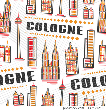 Vector Cologne Seamless Pattern Vector Cologne Seamless Pattern 137479240