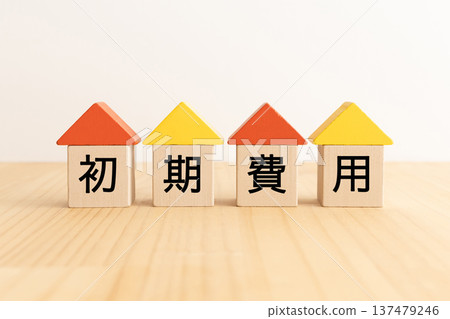 Real estate initial cost image material Real estate initial cost image material 137479246