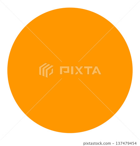 A simple orange circle shape that can be used as a background or icon. A simple orange circle shape that can be used as a background or icon. 137479454