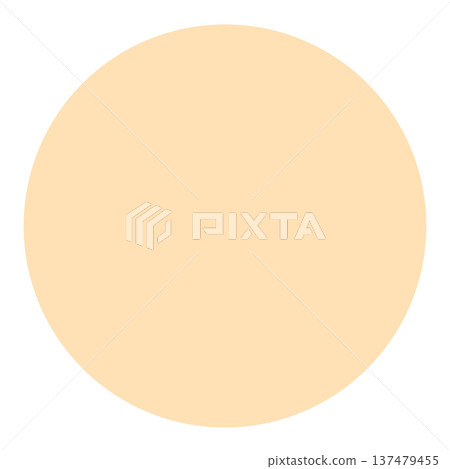 A simple beige circle shape that can be used as a background or icon. A simple beige circle shape that can be used as a background or icon. 137479455