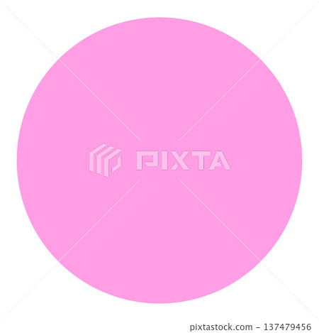 A simple pink circle shape that can be used as a background or icon. A simple pink circle shape that can be used as a background or icon. 137479456