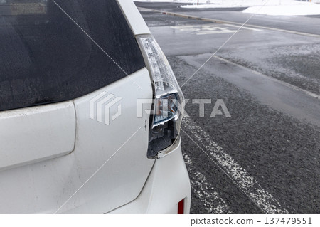 Broken car taillight Broken car taillight 137479551