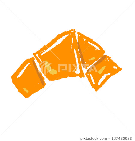 Illustration of Matsuba Yuzu (decoratively cut yuzu peel) Illustration of Matsuba Yuzu (decoratively cut yuzu peel) 137480088