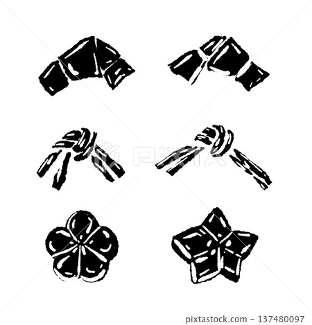 Decorative cut vegetable silhouette set illustration Decorative cut vegetable silhouette set illustration 137480097