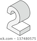 數字“2”的簡單圖標 137480575