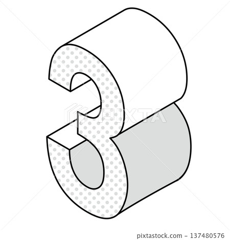 數字“3”的簡單圖標 數字“3”的簡單圖標 137480576