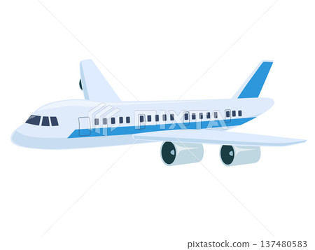 Illustration of a passenger plane 137480583