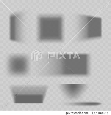 Realistic Drop Shadow Effect Set. Vector Transparent Soft Blur Elements for Web and UI Design. Realistic Drop Shadow Effect Set. Vector Transparent Soft Blur Elements for Web and UI Design. 137480664