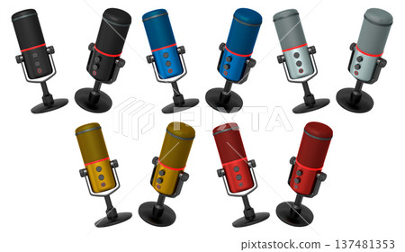 Microphones Designed Specifically for Professional Audio Recording and Live Streaming Microphones Designed Specifically for Professional Audio Recording and Live Streaming 137481353
