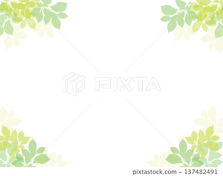 鮮綠色葉子邊框 綠色植物裝飾 透明PNG 鮮綠色葉子邊框 綠色植物裝飾 透明PNG 137482491