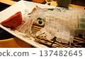 福岡縣博多市,福岡特產,活魷魚刺身 福岡縣博多市,福岡特產,活魷魚刺身 137482645