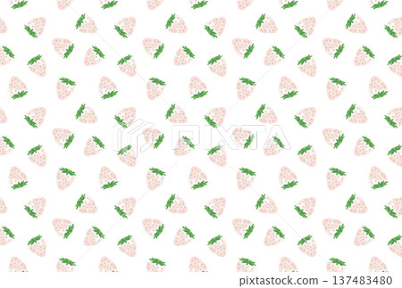 Small white strawberry pattern background Small white strawberry pattern background 137483480