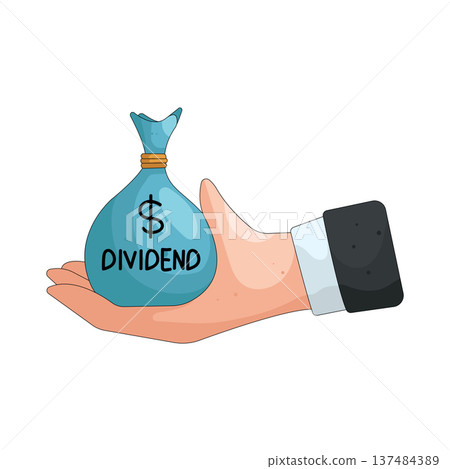 Illustration of dividend Illustration of dividend 137484389