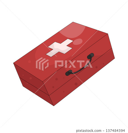 Illustration of first aid kit Illustration of first aid kit 137484394