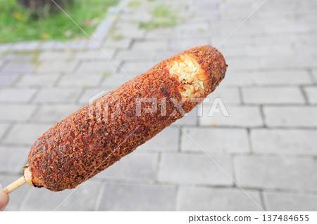 Grilled corn charcoal food Grilled corn charcoal food 137484655