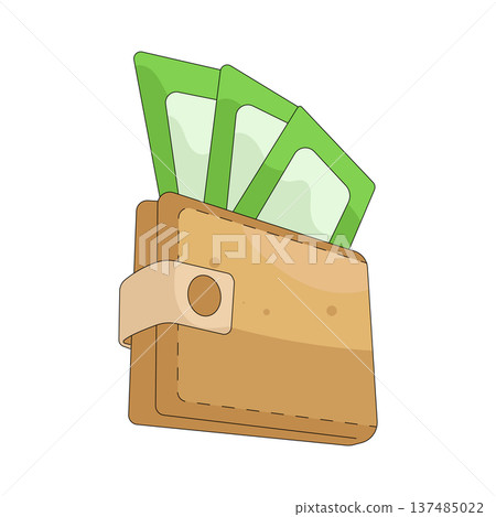 Illustration of wallet  137485022