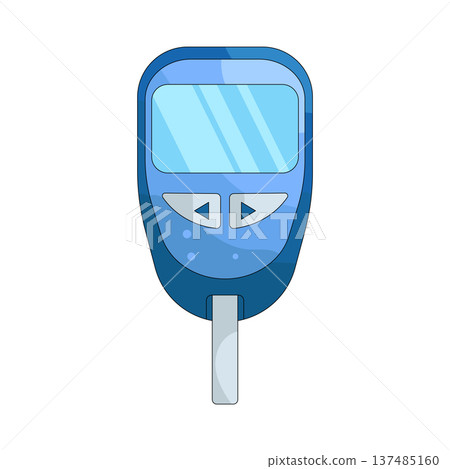 Illustration of glucose meter 137485160