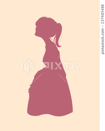 溫柔的孕婦輪廓 溫柔的孕婦輪廓 137485486