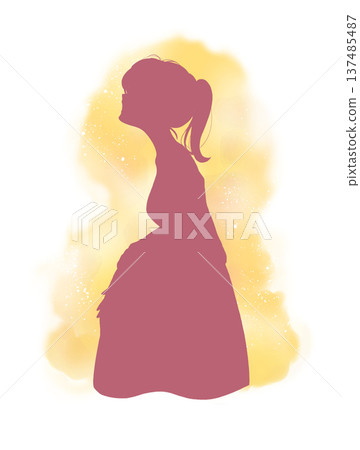 溫柔的孕婦輪廓 溫柔的孕婦輪廓 137485487