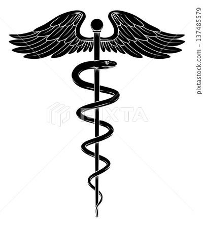 Rod Of Asclepius Doctor Caduceus Medical Symbol Rod Of Asclepius Doctor Caduceus Medical Symbol 137485579
