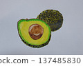 Delicious watercolor avocado 137485830