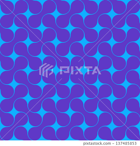 Swatch-compatible modern gourd-shaped pattern material in purple and light blue Swatch-compatible modern gourd-shaped pattern material in purple and light blue 137485853