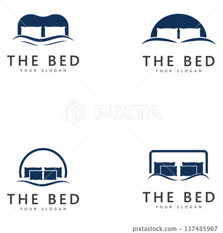 the bed logo and symbol vector the bed logo and symbol vector 137485967