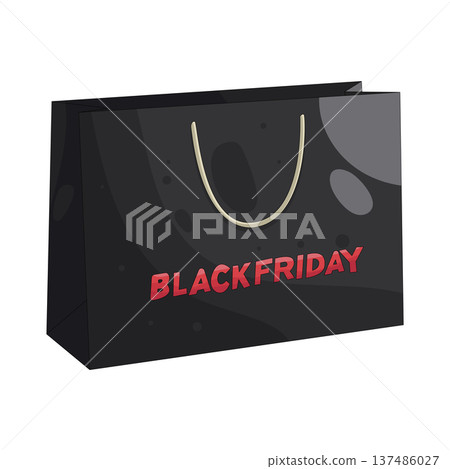 Illustration of shopping bag Illustration of shopping bag 137486027